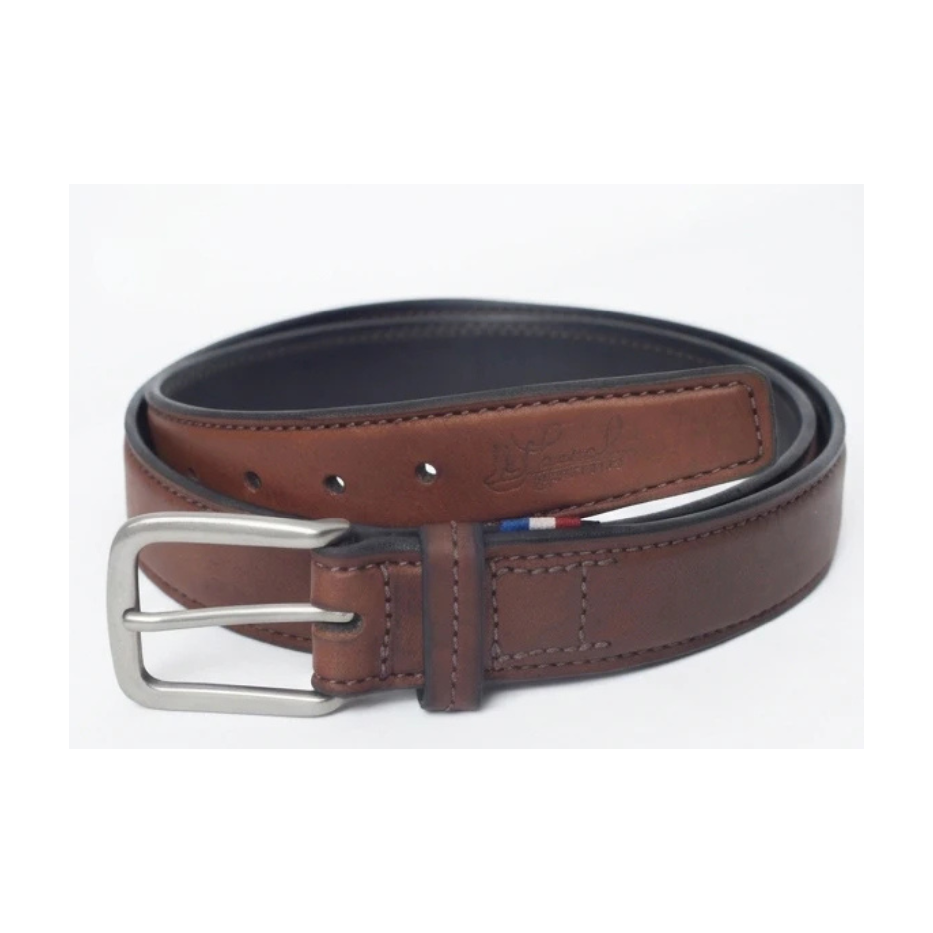 Calfskin-lined belt